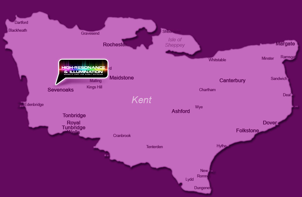 East Anglia area coverage map of First Bass Discos